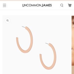 UNCOMMON JAMES - Island Hoops in Peach